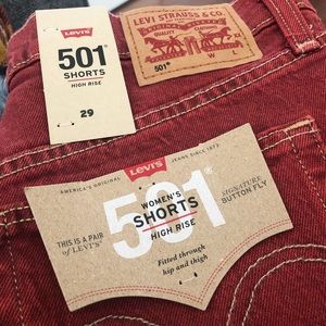 501 Levi’s high waisted shorts